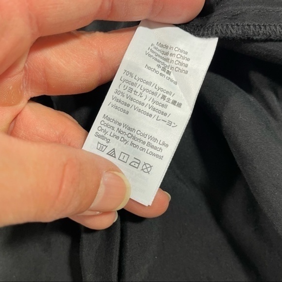 New J Crew Drapey Wrap Mini Dress Black Size Medium - Picture 4 of 8